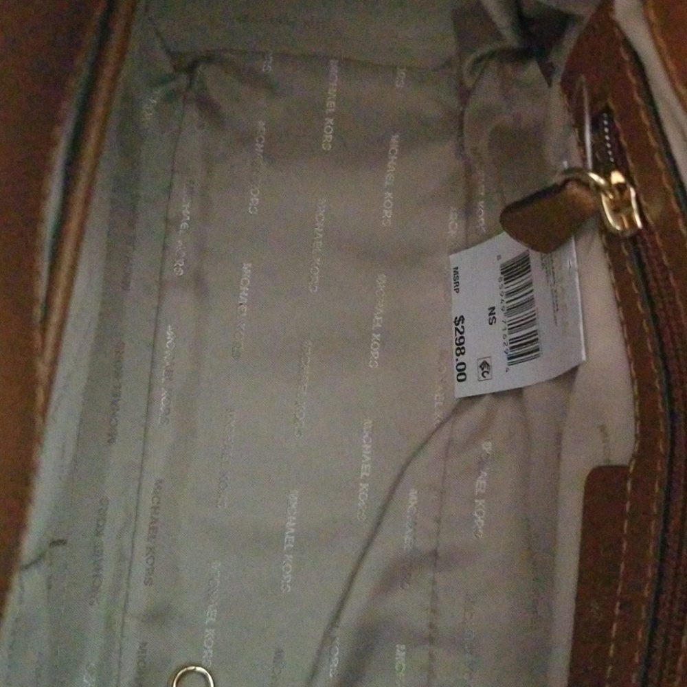 Michael Kors Hamilton  Satchel - NWT Brown W/Gold - Picture 6 of 6